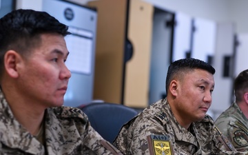 Mongolian Air Force personnel arrive at JBER for leadership training program