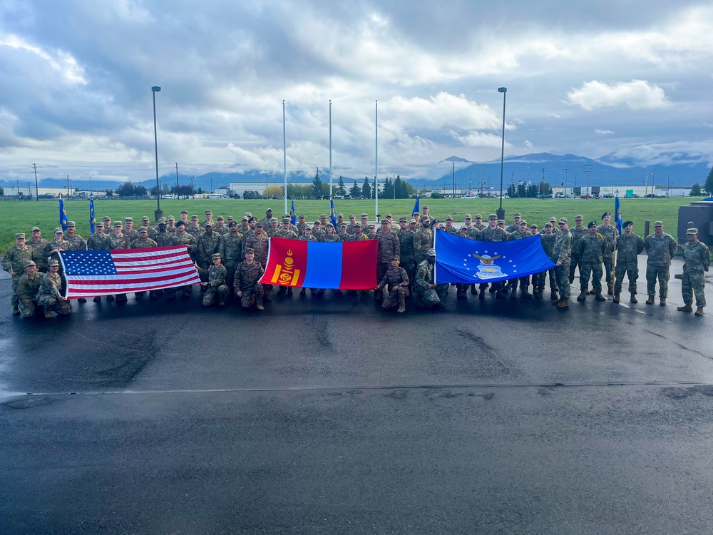 Mongolian Air Force personnel arrive at JBER for leadership training program