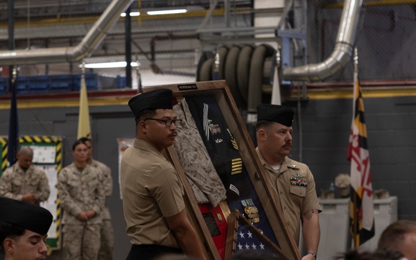 Petty Officer 1st Class Young retires after 20 years of service