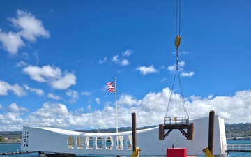 U.S. Navy prepares to begin removal of USS Arizona mooring platforms