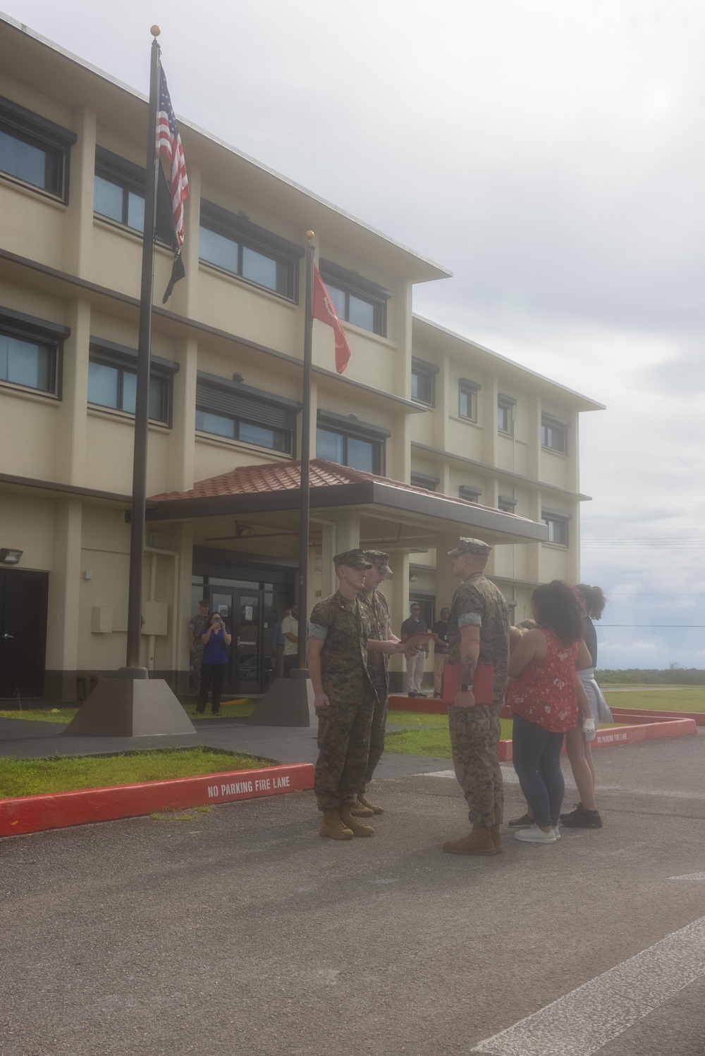 Camp Blaz Marines participate in promotion and reenlistment ceremony