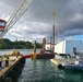 U.S. Navy contractors prepare for USS Arizona platform removal