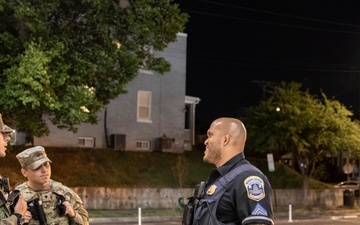 West Virginia National Guard Soldiers Patrol Stadium-Armory Metro Station