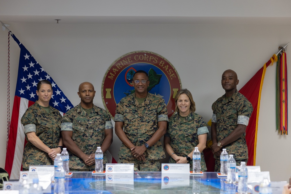 Manpower and Reserve Affairs Leadership visit MCB Camp Blaz