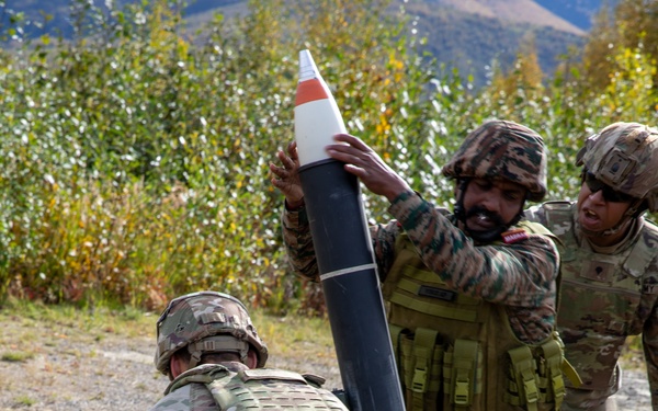 Indian and U.S. Army bilateral training exercise at Yudh Abhyas 25 in Fort Wainwright, AK
