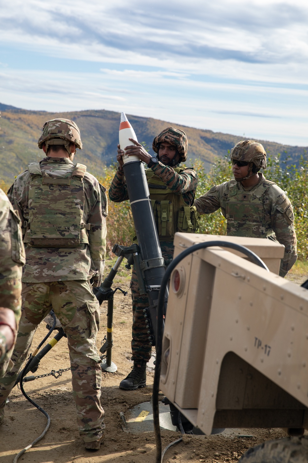 Indian and U.S. Army bilateral training exercise at Yudh Abhyas 25 in Fort Wainwright, AK