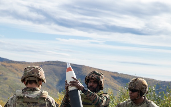 Indian and U.S. Army bilateral training exercise at Yudh Abhyas 25 in Fort Wainwright, AK