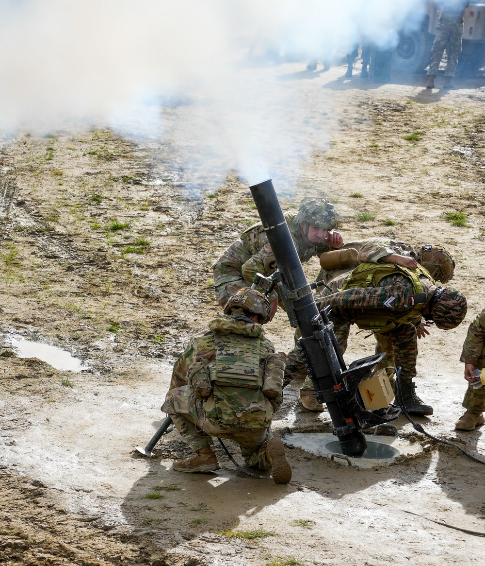 U.S., Indian Armies conduct mortar live fire during Yudh Abhyas 2025 in Alaska