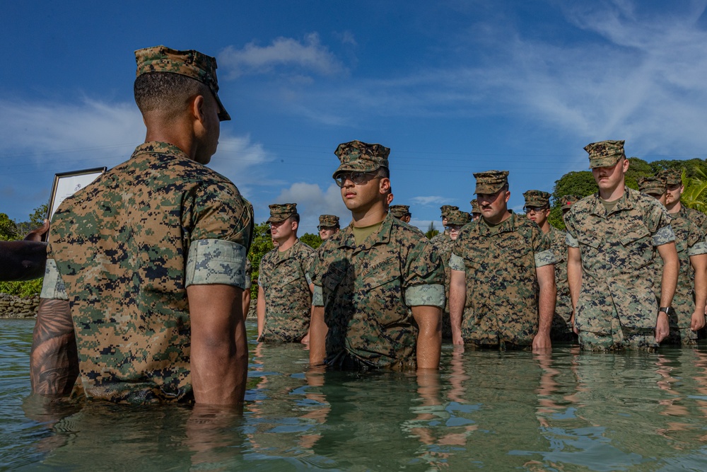 Kosrae Promotion: A Native of The Dominican Republic is promoted to Corporal during Koa Moana 25