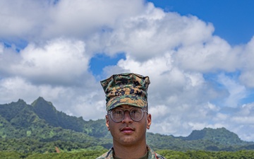 Kosrae Promotion: A Native of The Dominican Republic is promoted to Corporal during Koa Moana 25