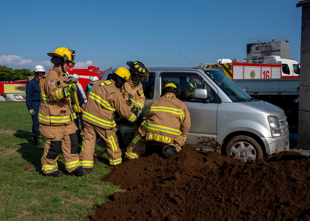 374 AW participates in joint comprehensive disaster drill