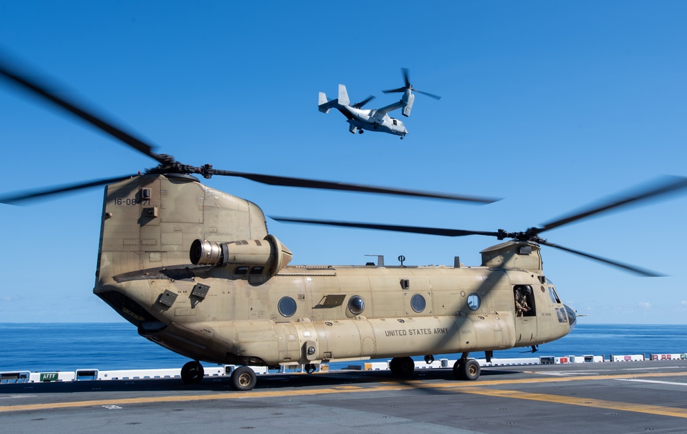 USS America (LHA 6) Conducts Flight Operations
