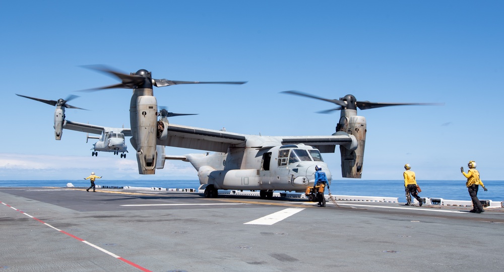 USS America (LHA 6) Conducts Flight Operations