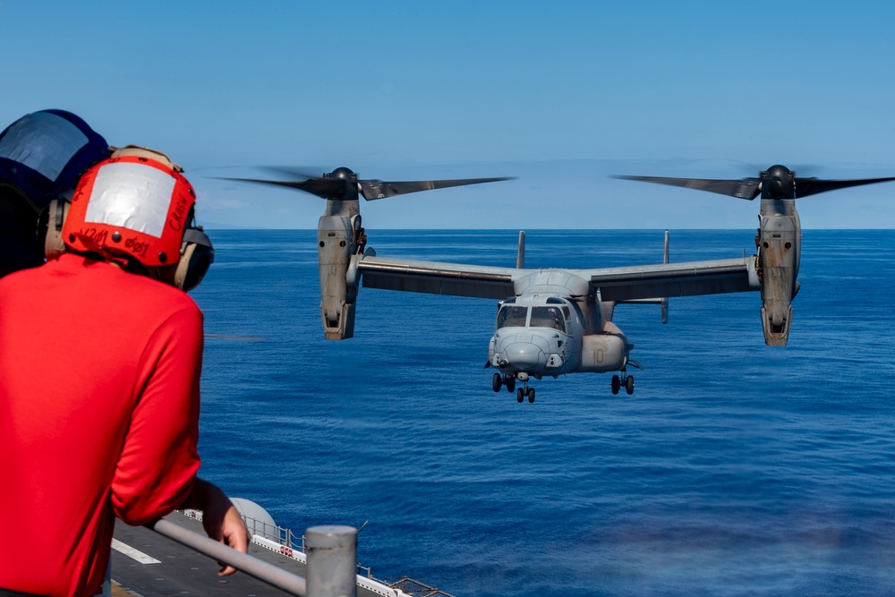 USS America (LHA 6) Conducts Flight Operations