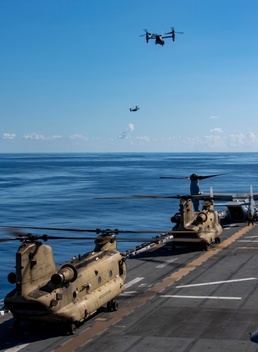 USS America (LHA 6) Conducts Flight Operations