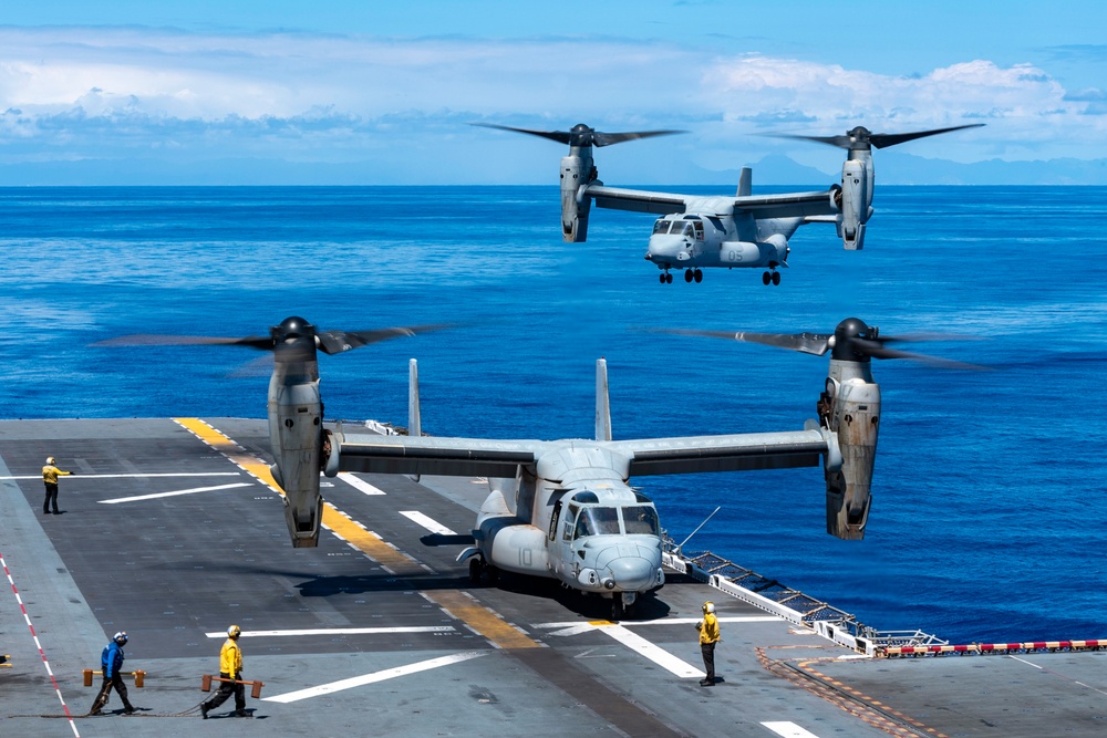USS America (LHA 6) Conducts Flight Operations