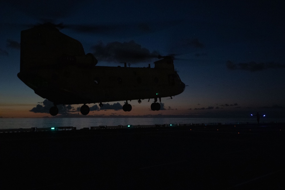 USS America (LHA 6) Conducts Flight Operations