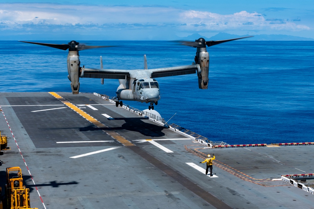USS America (LHA 6) Conducts Flight Operations