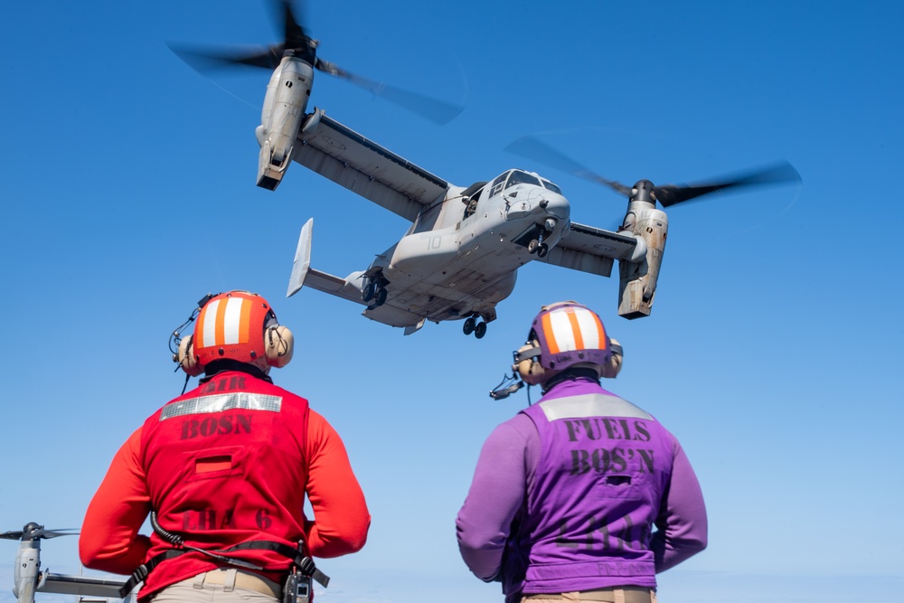 USS America (LHA 6) Conducts Flight Operations