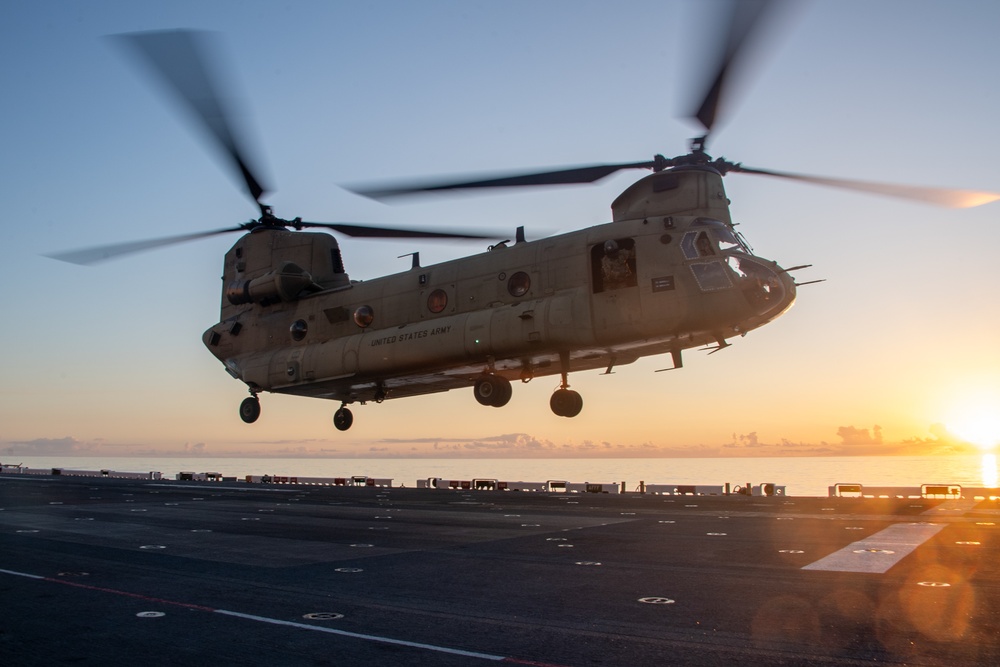 USS America (LHA 6) Conducts Flight Operations
