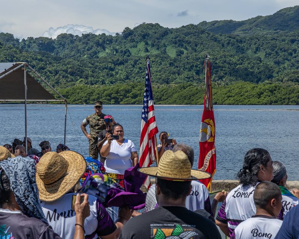 Pacific Peacekeepers: Koa Moana Marines and Sailors Participate in the Kosrae Liberation Day on Kosrae