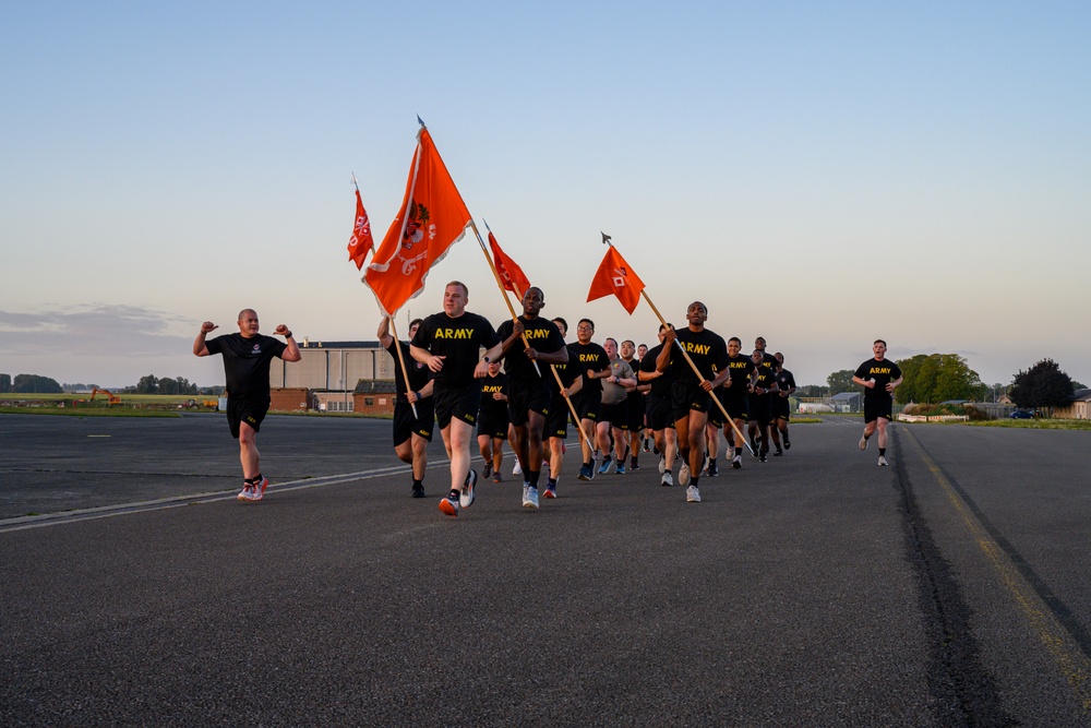 39th Strategic Signal Battalion Formation Run