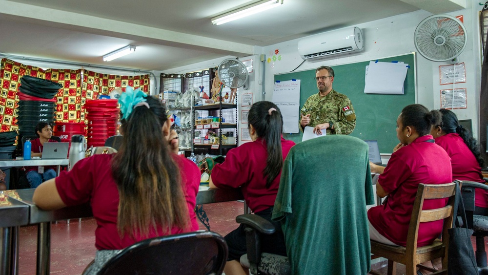 Pacific Partnership 2025 Leader gives Lecture to Local Teachers at Our Lady of Mercy Catholic High School in Pohnpei, Federated States of Micronesia September 9, 2025