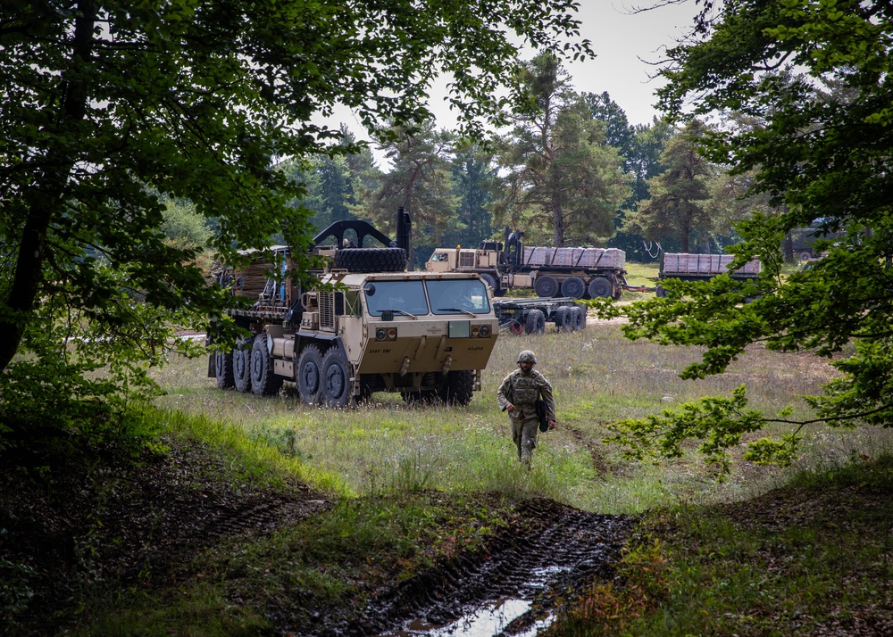 83rd CSSB Coordinates Resupply Missions During Saber Junction 2025
