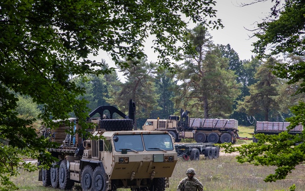 83rd CSSB Coordinates Resupply Missions During Saber Junction 2025