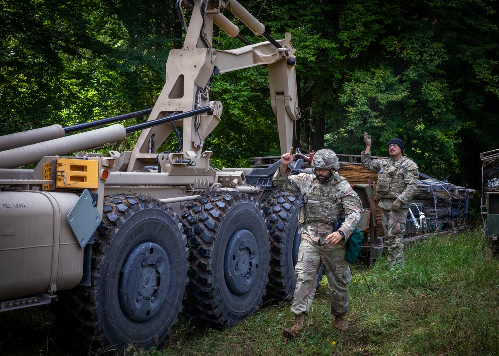 83rd Combat Sustainment Support Battalion Coordinates Resupply Missions During Saber Junction 2025