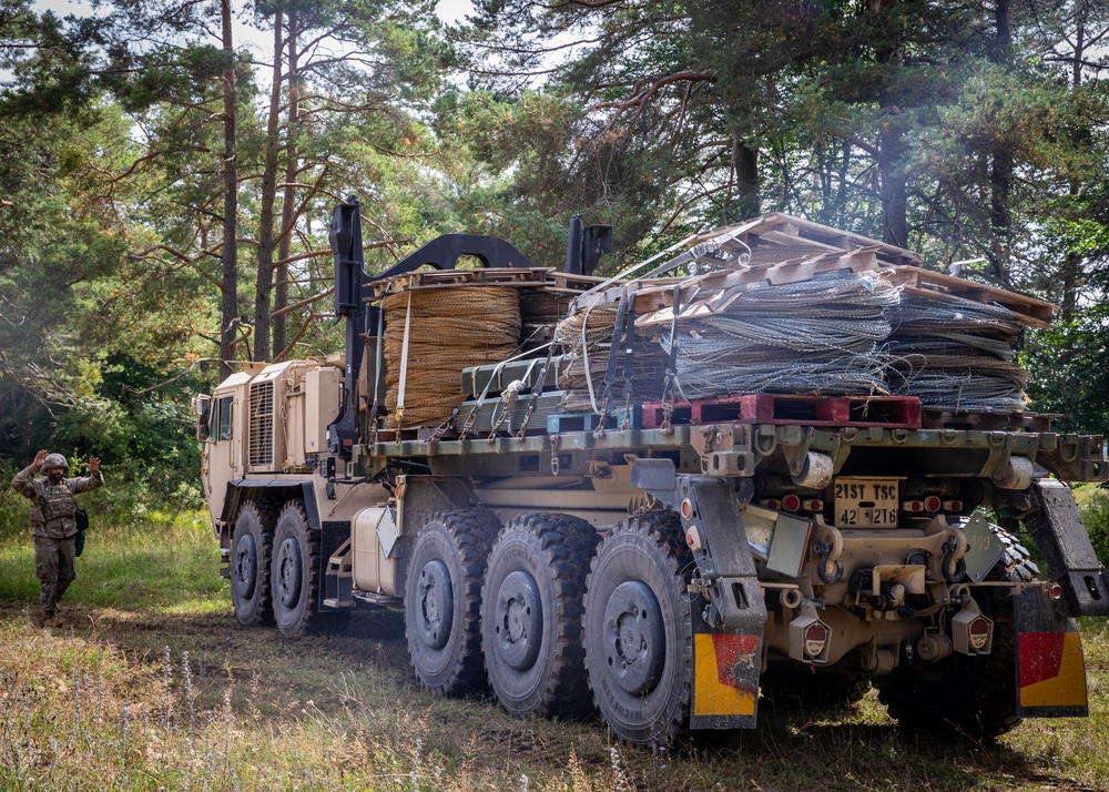 83rd CSSB Coordinates Resupply Missions During Saber Junction 2025