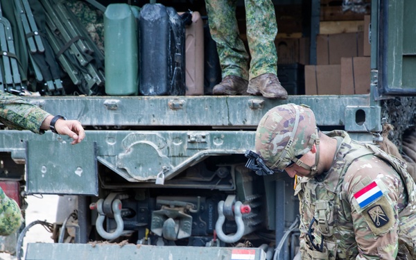 83rd CSSB Coordinates Resupply Missions During Saber Junction 2025