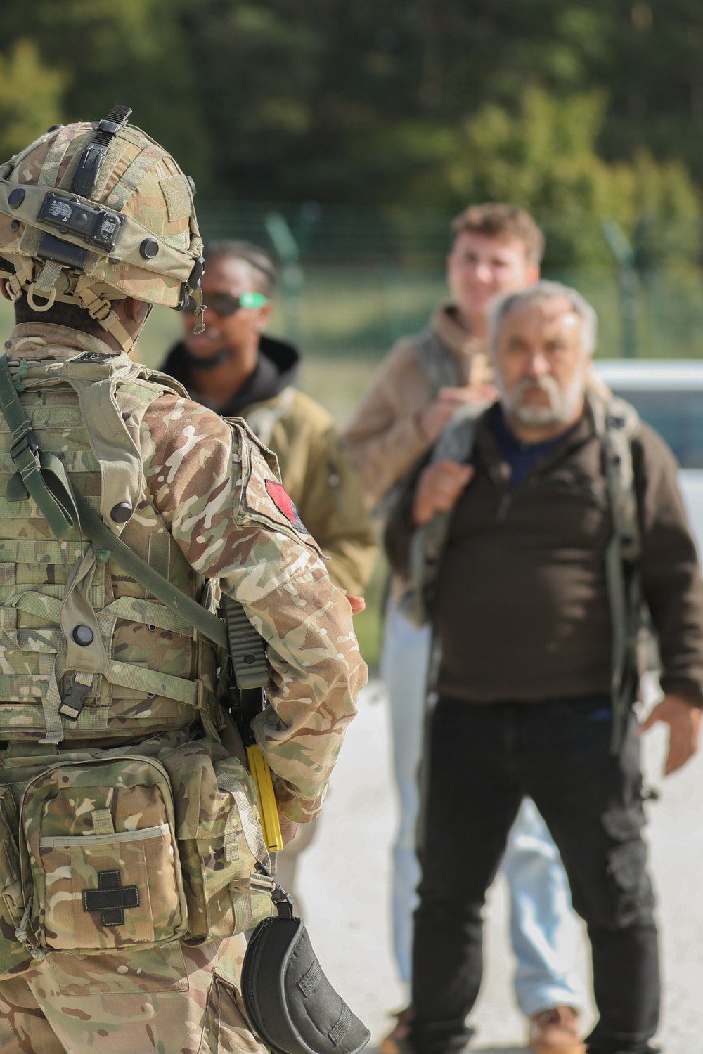 U.S. and U.K. Forces Respond to Civil Protest at Saber Junction 25
