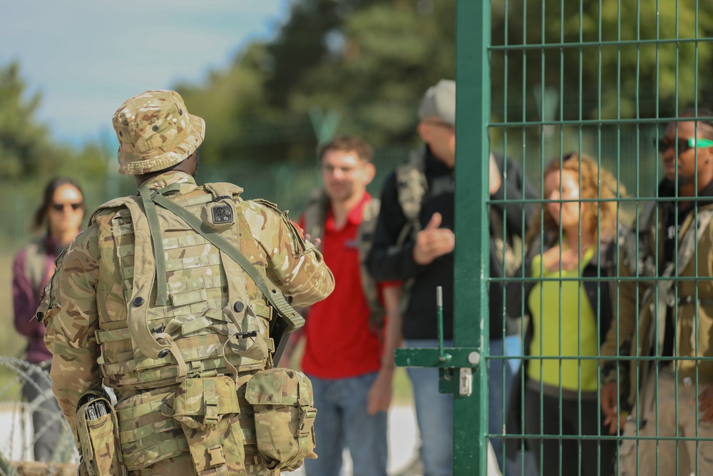 U.S. and U.K. Forces Respond to Civil Protest at Saber Junction 25