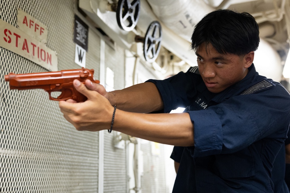 Security Reaction Force Basic Course Aboard USS Curtis Wilbur (DDG 54)