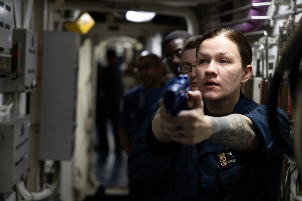 Security Reaction Force Basic Course Aboard USS Curtis Wilbur (DDG 54)