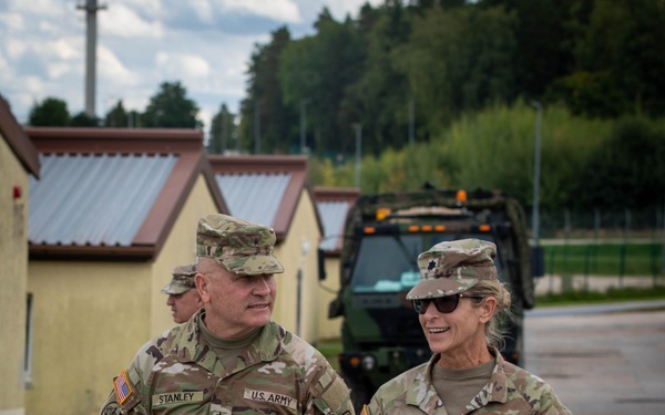 Stanley and Gonzales Inspect Living Conditions During Saber Junction 2025