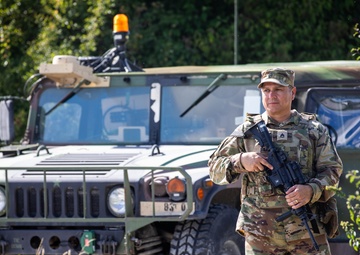 83rd CSSB Guards Entry Control Point During Saber Junction 2025