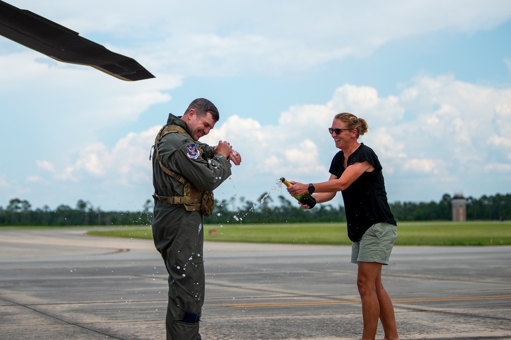 Col Sheets fini flight at Moody Air Force Base