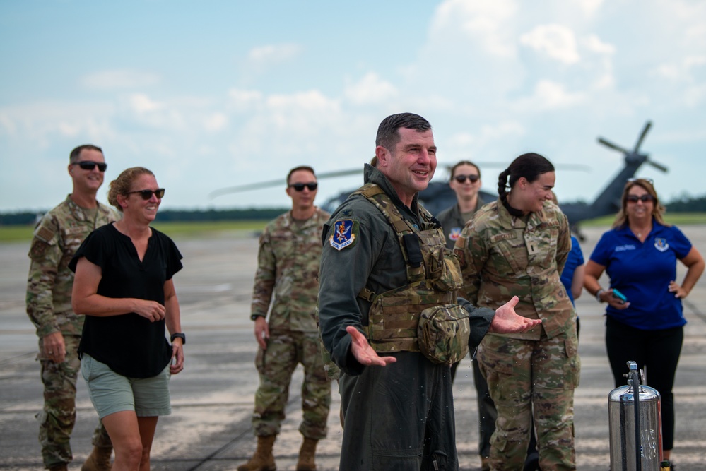 Col Sheets fini flight at Moody Air Force Base