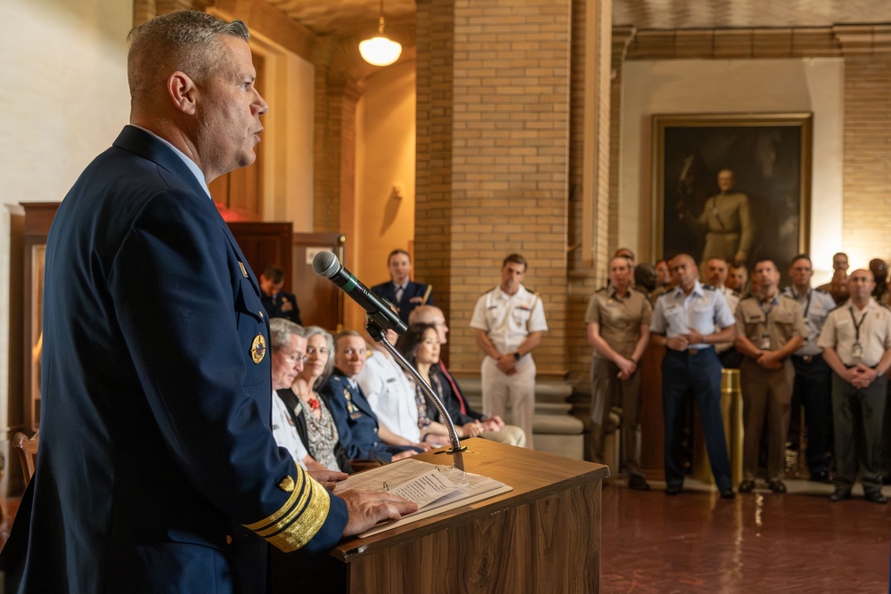 U.S. Coast Guard Speaks at Naval War College's Coast Guard Birthday Celebration