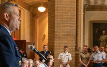 U.S. Coast Guard Speaks at Naval War College's Coast Guard Birthday Celebration