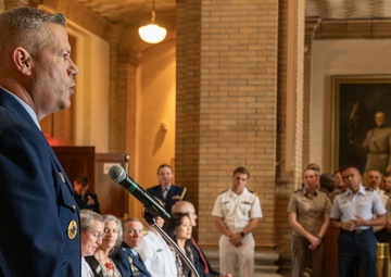 U.S. Coast Guard Speaks at Naval War College's Coast Guard Birthday Celebration