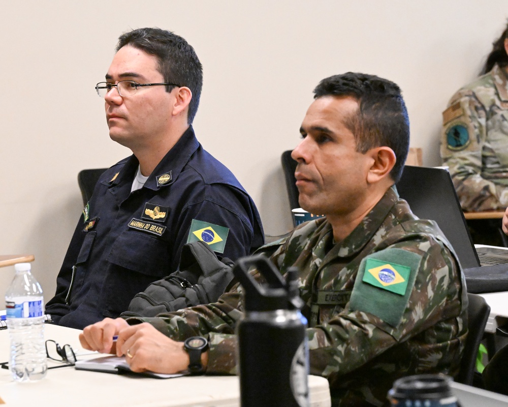New York Air Guard space operators share best practices with Brazilian counterparts