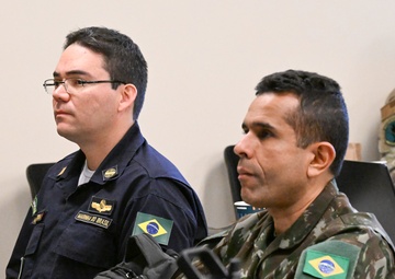 New York Air Guard space operators share best practices with Brazilian counterparts