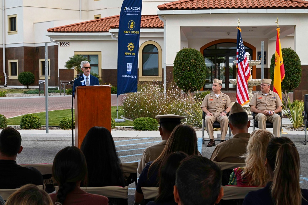 NAVSTA Rota Navy Lodge presented the Edward E. Carlson award by Navy Exchange Service Command (NEXCOM)
