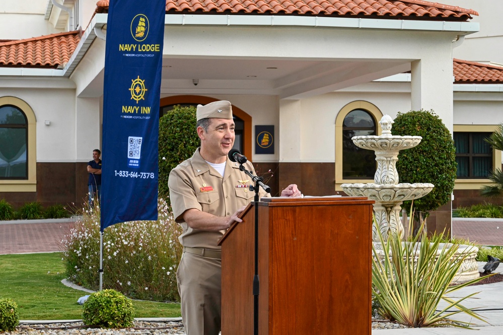 NAVSTA Rota Navy Lodge presented the Edward E. Carlson award by Navy Exchange Service Command (NEXCOM)