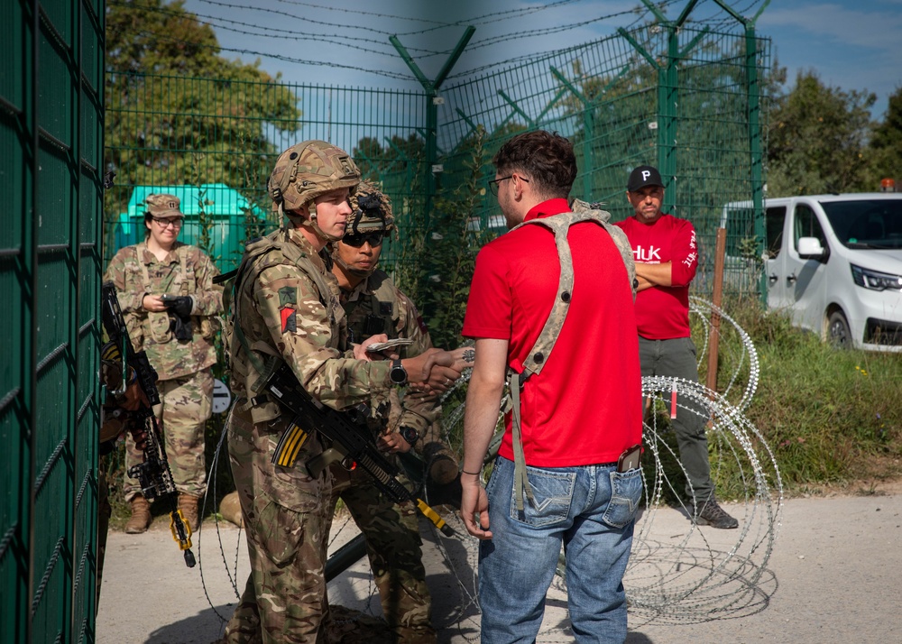 Resupply Battalions Interact with Civilians in Simulated Training Exercise