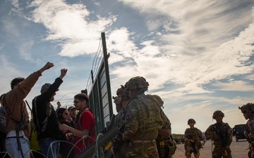 Resupply Battalions Interact with Civilians in Simulated Training Exercise
