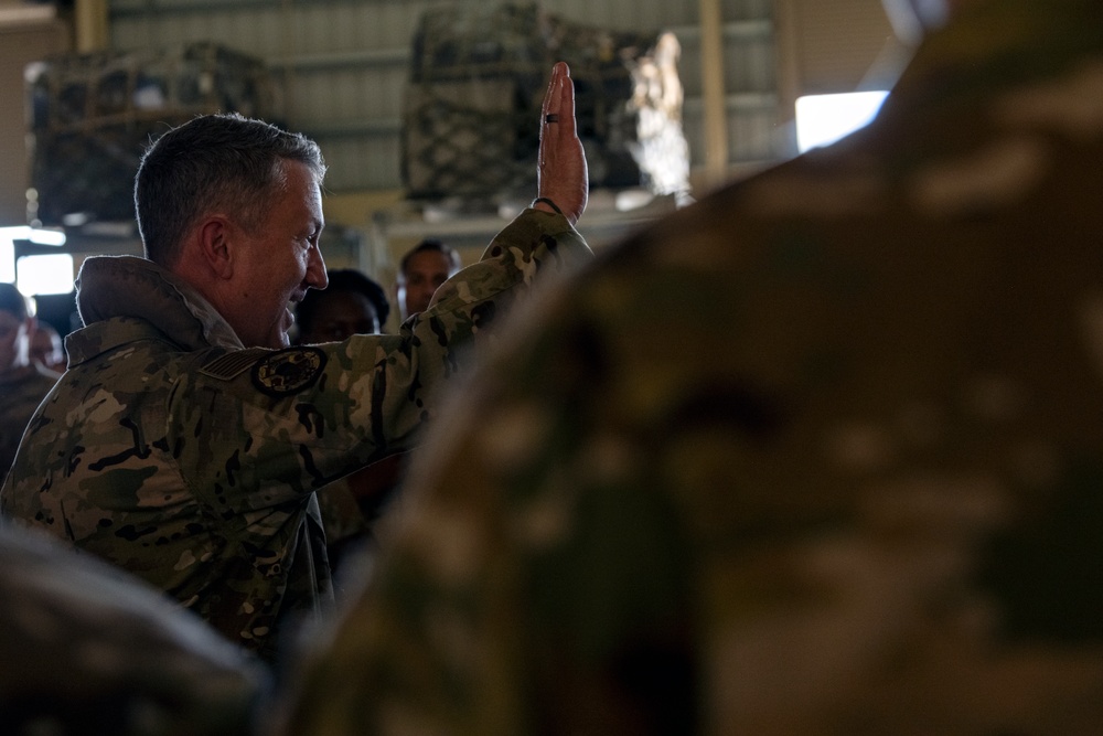 Secretary of War visits the 156th Wing